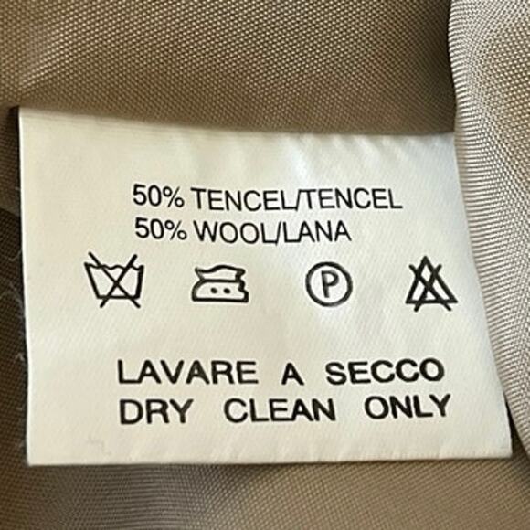 Cour Carre Women's Brown Mock Neck Sleeveless Belted A Line Flare Dress Size 46 - Picture 4 of 4